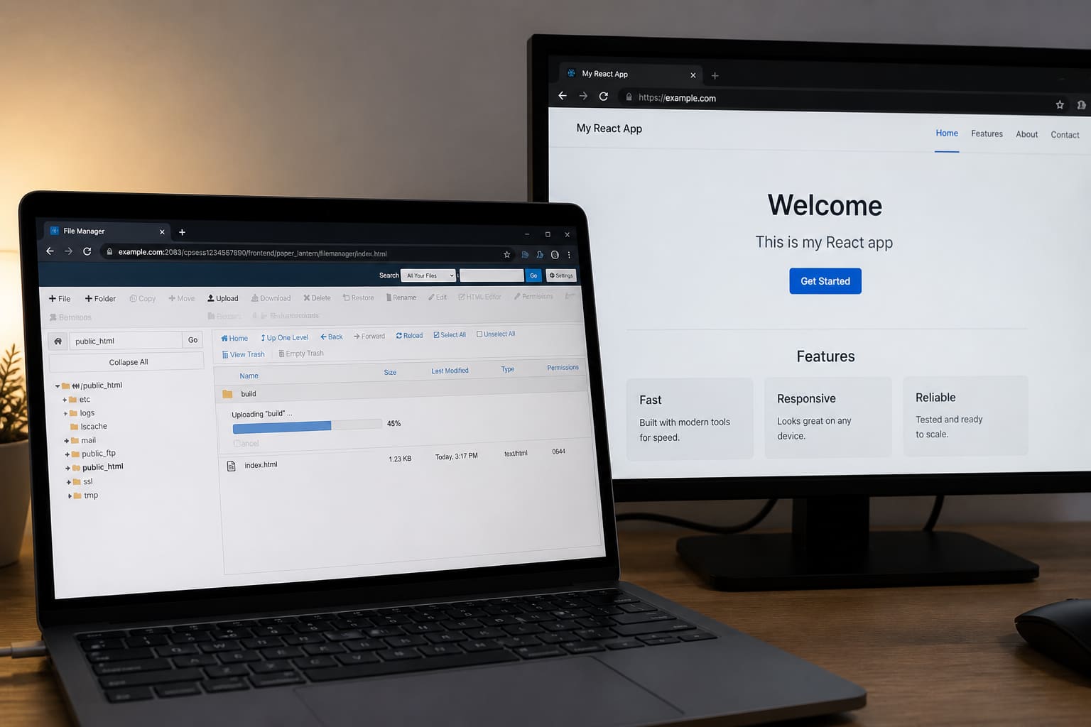 How to Deploy a React App on cPanel