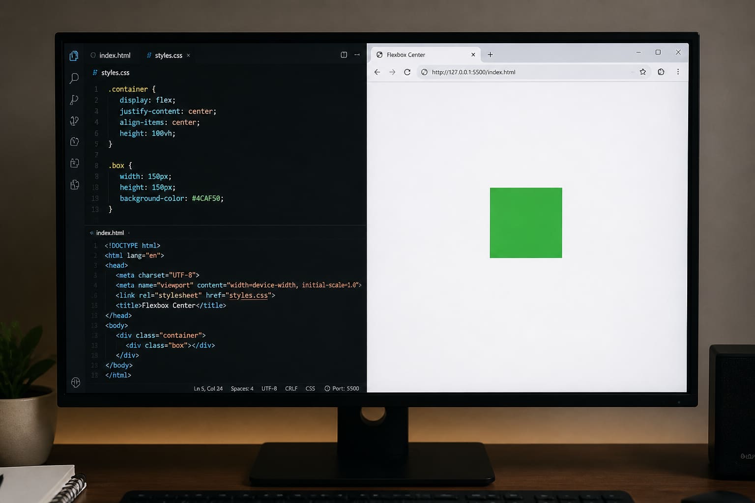 How to Horizontally Center an Element in HTML and CSS