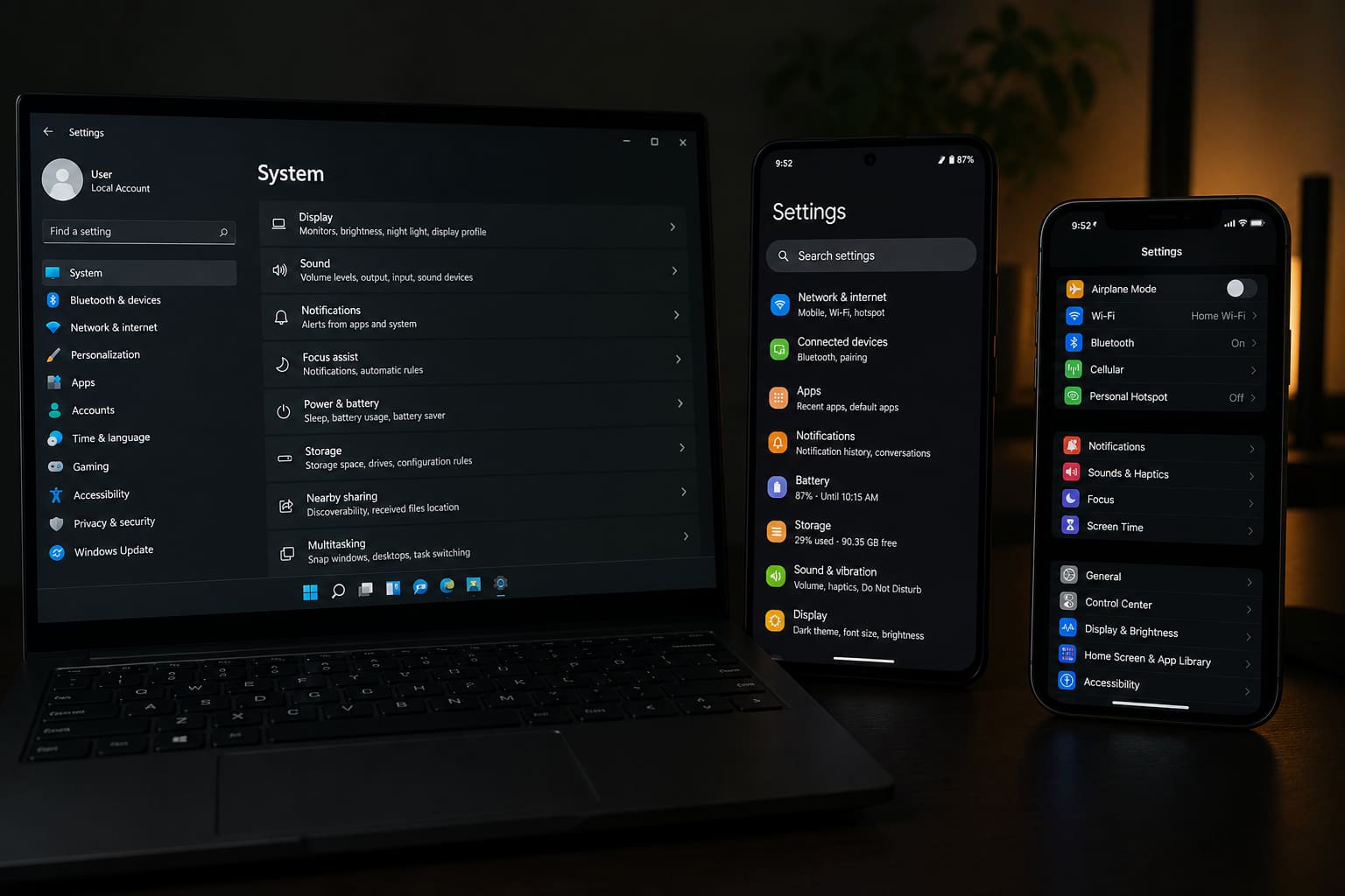 How to Turn On Dark Mode on Windows, Android, and iPhone