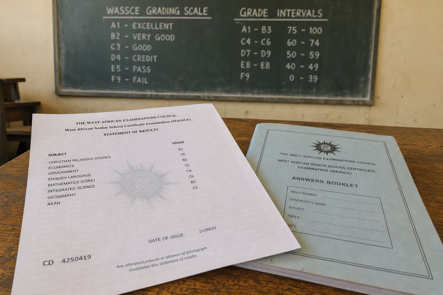 WASSCE Grading System Explained (Ghana)