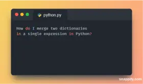 How do I merge two dictionaries in a single expression in Python