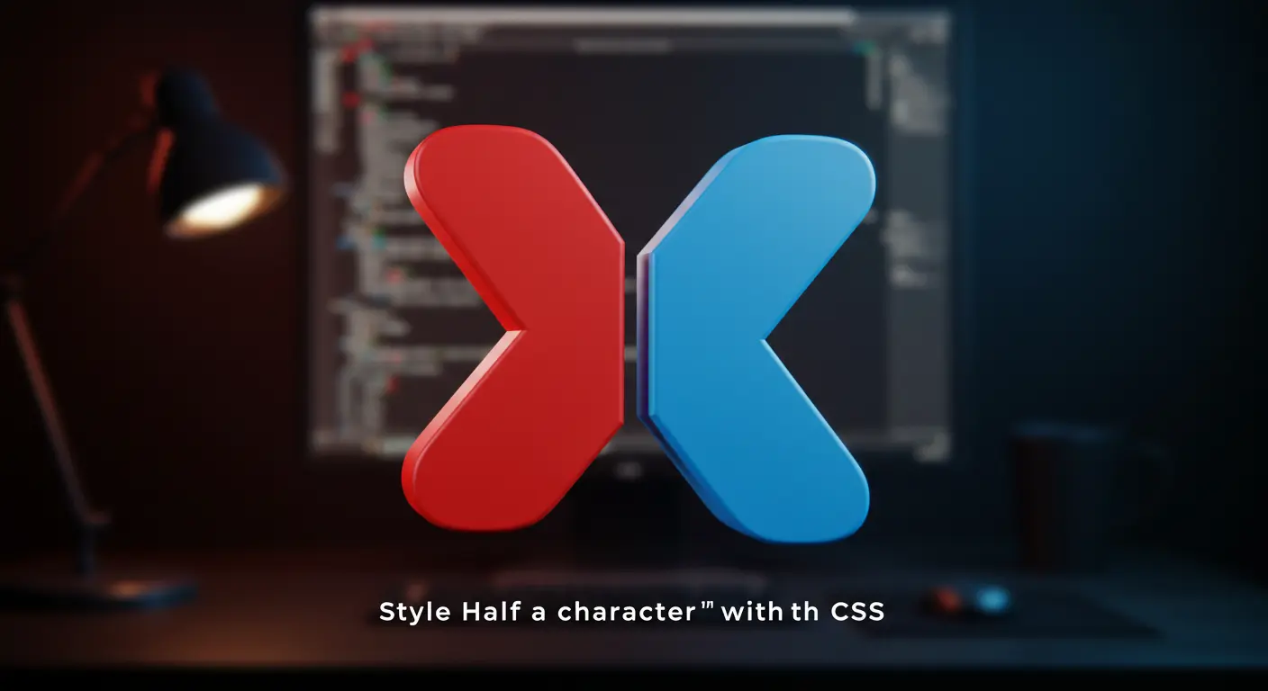 Is It Possible to Apply CSS to Half of a Character?